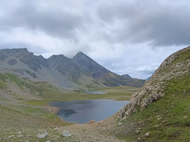 Paesaggio durante l'escursione: Bocchetta del Gesso e Laghi del Boden